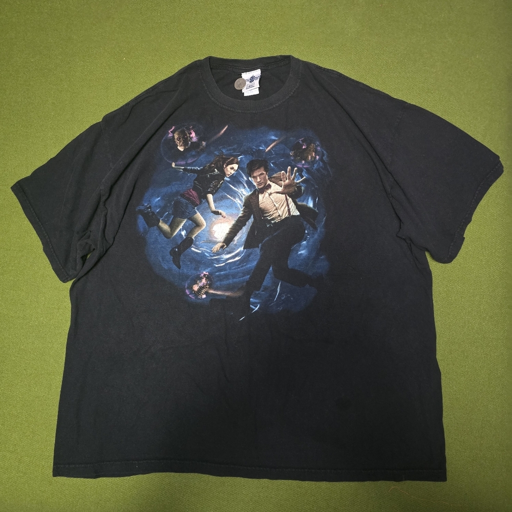 Ripple Junction Doctor Who Black Tee with Sci-Fi Graphic